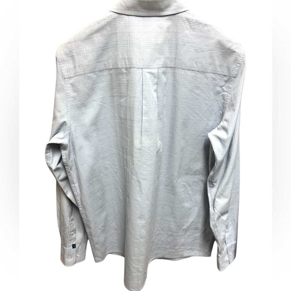 CODY JAMES Core Light Blue Textured Slub LS Button-Down Shirt Sz L - Picture 5 of 5